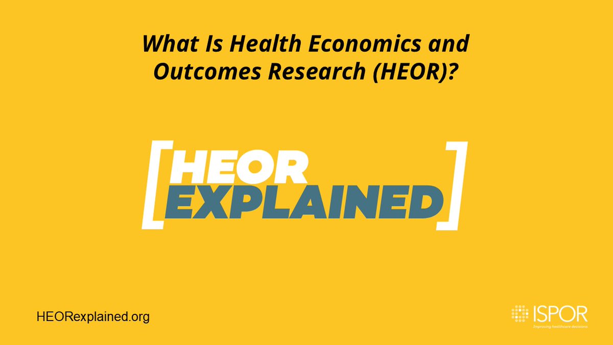 ISPORorg's tweet photo. #ISPORnews: ISPOR launches new “HEOR Explained” microsite that explores how health economics and outcomes research helps inform and improve #healthcare decisions. #HEOR
https://t.co/M7DnqMWKT9 https://t.co/5RedhisNu7