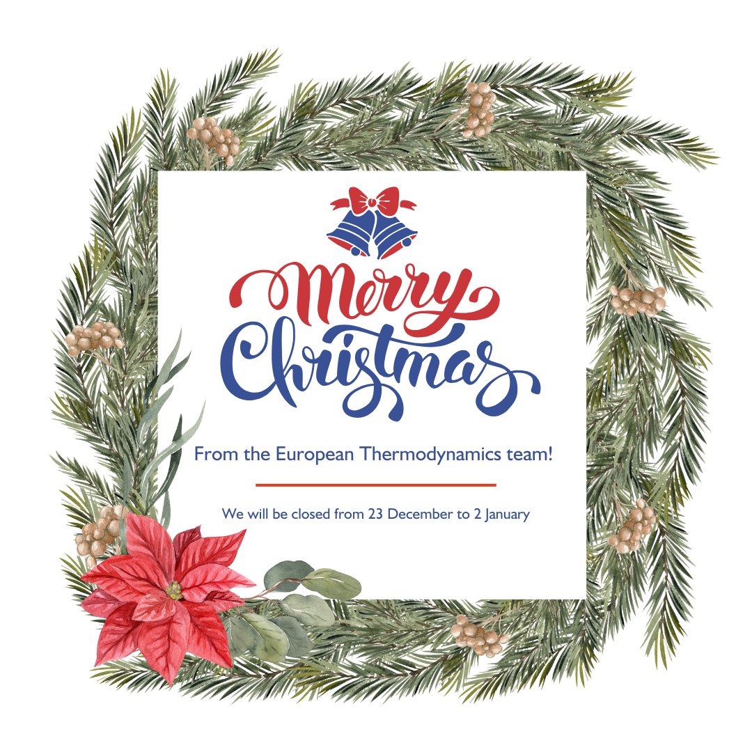 🎄✨ Merry Christmas from all of us at European Thermodynamics Limited ✨🎄

We want to take a moment to express our gratitude to our amazing customers and partners. We are wishing you all a joyful holiday. 🎅

#EuropeanThermodynamicsLimited #ETL