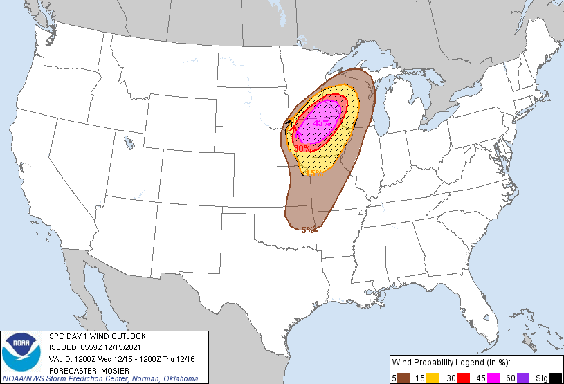 LimWeather's tweet photo. D1 6z 15/12/21 OTD
#ModerateRisk in N #TornadoAlley esp #RochesterMN,#AlbertLea,#Winona,#WaterlooIA,#Ames,#Ankeny,#Altoona,#MasonCity,#FortDodge,#CedarFalls,#SpencerIA,#LaCrosse
10%#Tornado/45SIG #Wind/5%#Hail risks
#Wxtwitter #Wxx #SPC #SevereWx #Derecho #IAwx #MNwx #WIwx https://t.co/YIYebqjaTk