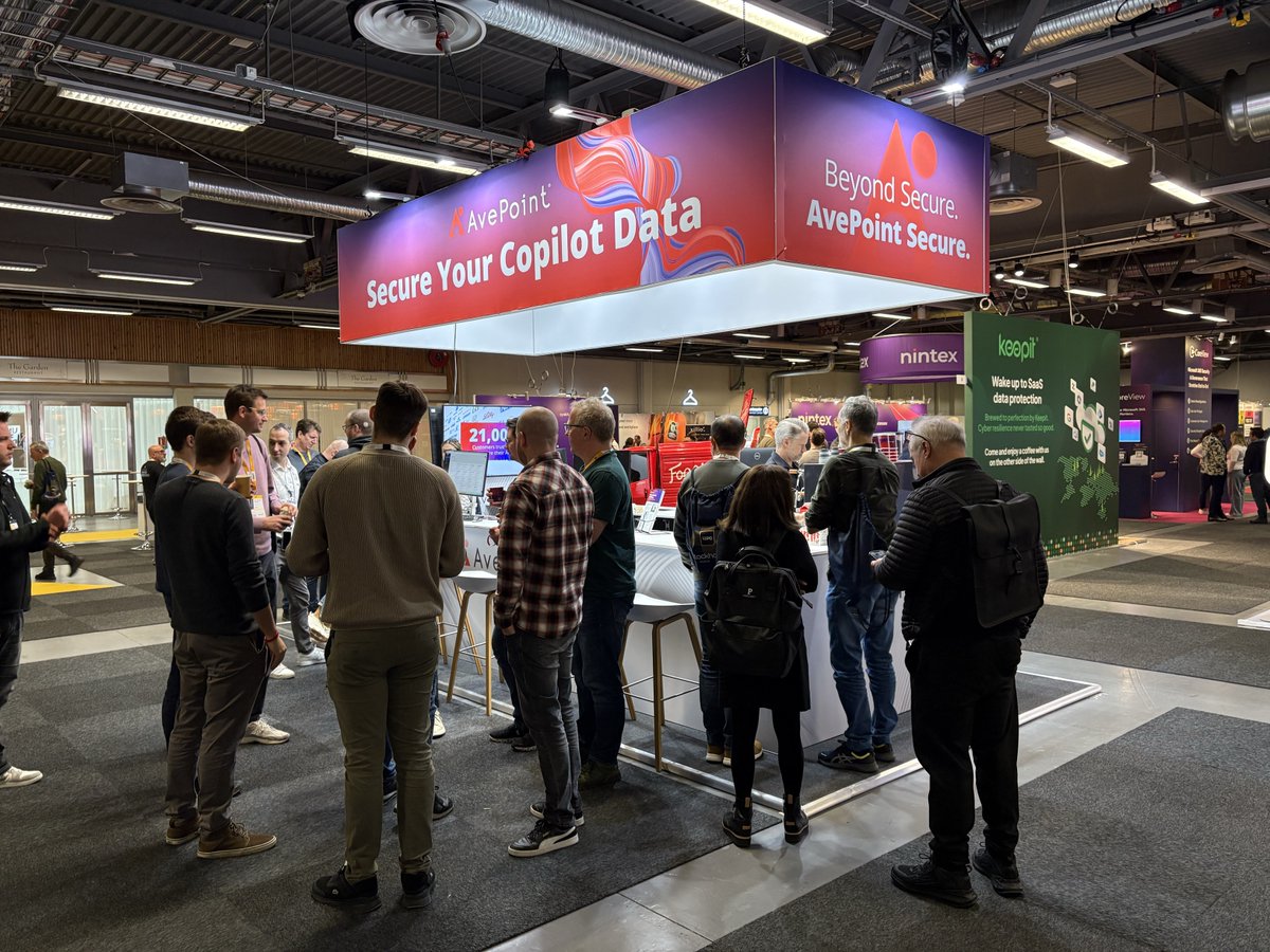 AvePoint's tweet photo. Thank you to everyone who joined us at #ESPC24! We look forward to continuing conversations about the importance of going beyond traditional data security to secure AI investments as we enter the new year. 🚀

#DataSecurity #AVPTsecure @ESPC_Community https://t.co/qTrv7KrKj5