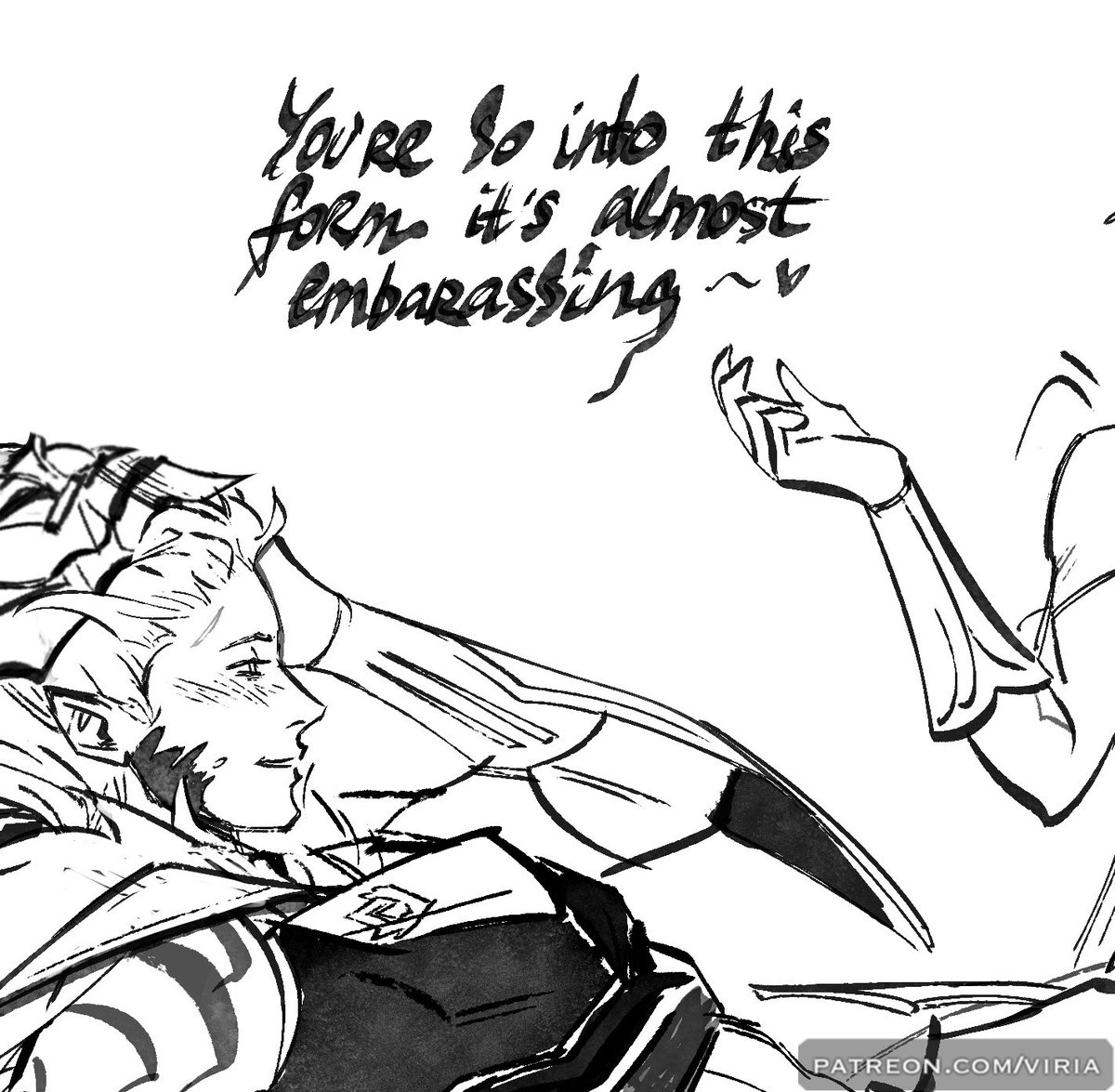 She is🤭🤭 a little #chilumi comic is up on p🙏treon😬 from fireflies! 