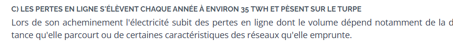 rare essai d'ODG post arenh

pertes réseau (enedis et RTE) = environ 35 TWH / an (sénat)

si en prix de rachat 20 euros d'écart /prévisionnel = surcoût 700 millions/an

50 euros = 1,75 milliards/an