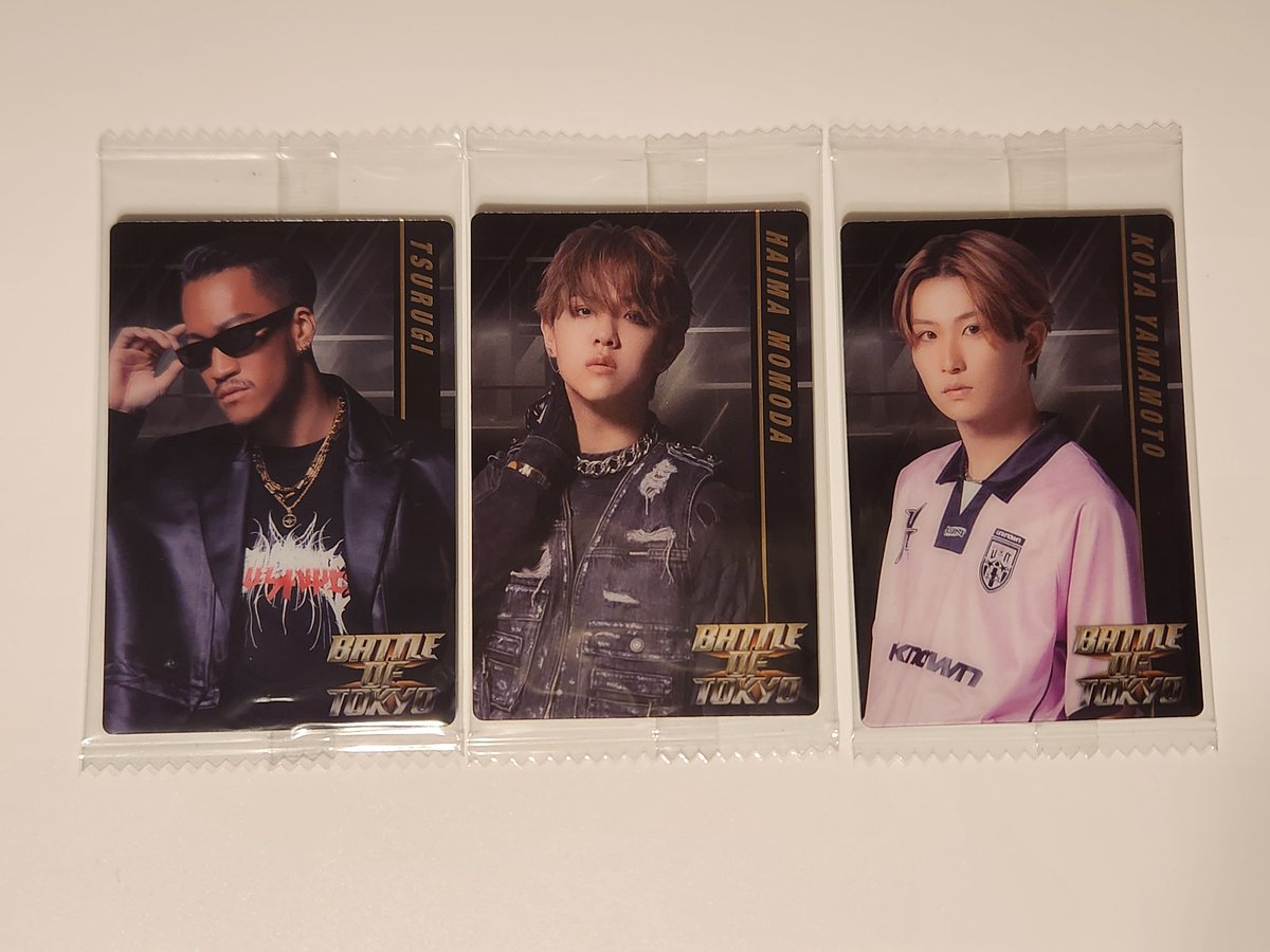 jessseee23's tweet photo. BOT ウエハース　交換
【譲】第3弾…吉野北人、世界、加納嘉将、関口メンディー　第4弾…剣、百田隼麻、石川晃多、中村碧
【求】第3弾…川村壱馬、藤原樹、長谷川慎、佐藤大樹、瀬口黎弥、澤本夏輝、白濱亜嵐

吉野⇔川村でお願い致します☺️ https://t.co/5teJQUcnBh
