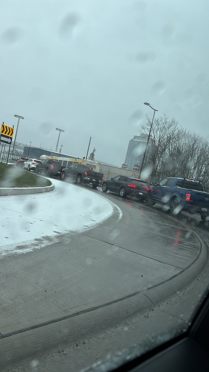 KiminHalifax's tweet photo. Halifax roundabout to a terrible intersection. Sat for thirty minutes! #cogswell #figureitout https://t.co/vZl06ozm3A