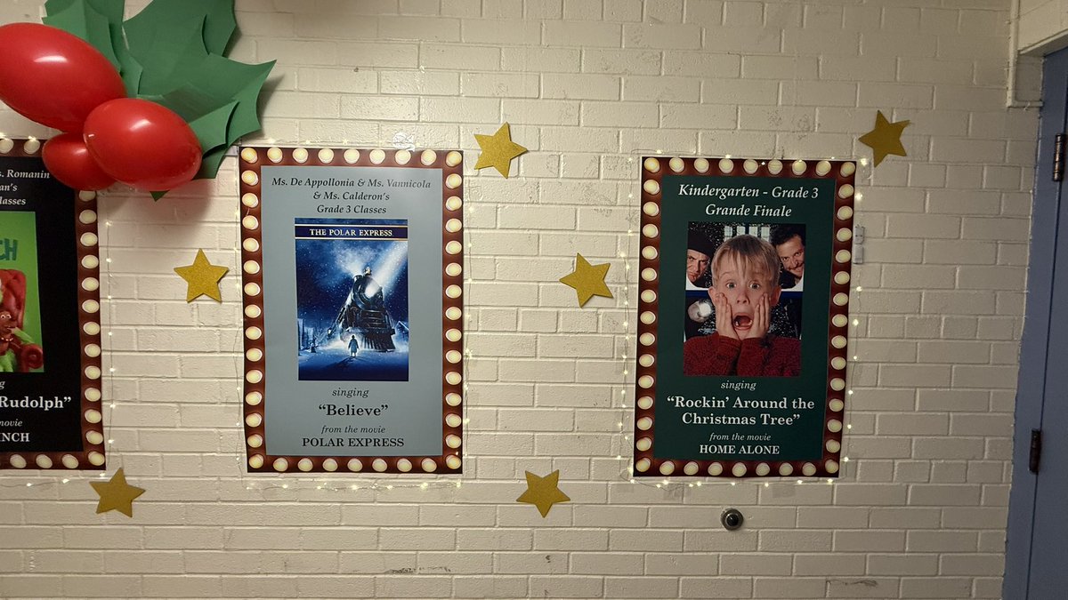 “Lights, Camera, Christmas!”  Our K-3 classes will be performing our annual Christmas concert.