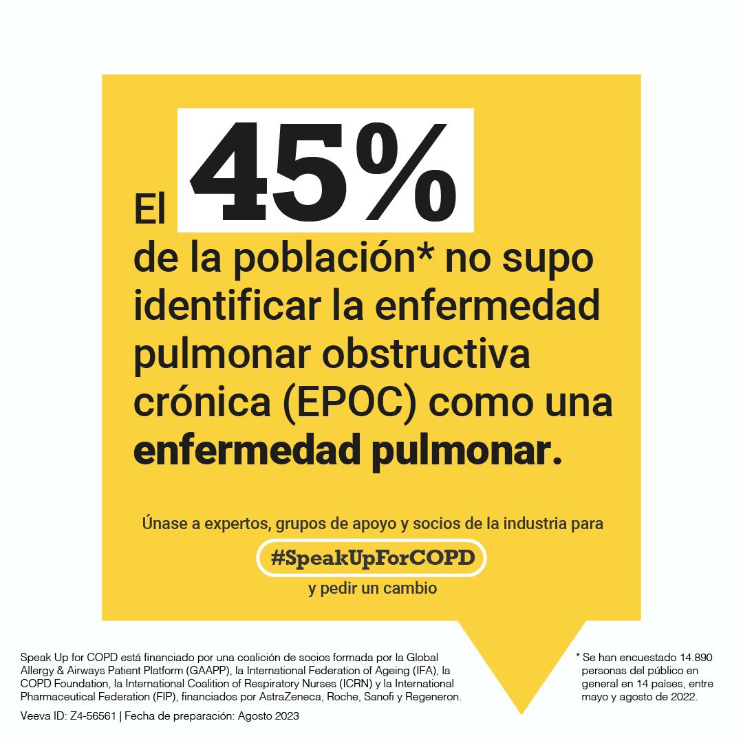LatinHealthLead's tweet photo. Es prevenible y tratable, ¿por qué la EPOC es la tercera causa principal de muerte? Únase a nosotros para hablar por la EPOC junto con profesionales de la salud, ONG, responsables de políticas, defensores de pacientes y la industria para hacer de la EPOC una prioridad @gaapporg https://t.co/8I68pSsXYA