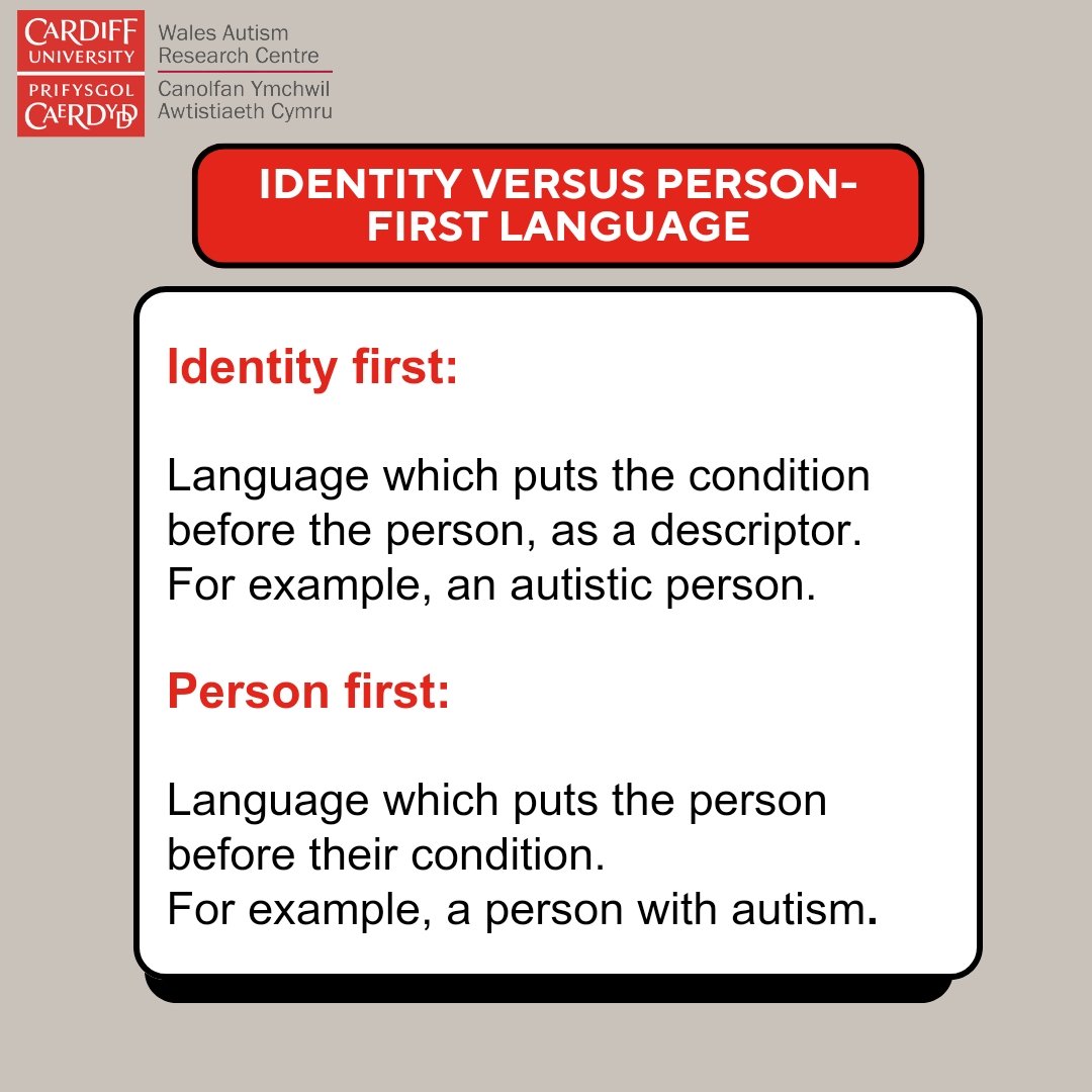 CUCHDScardiff's tweet image. Learn more about language preferences in the autistic community!