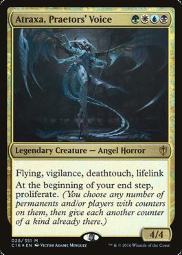 ThursNightMagic's tweet photo. Today's #TNMSpotlight is another version of Atraxa but this one is focused on planeswalkers! Join this angel horror as she amasses an army of superfriends! You can find the full deck for sale below!

https://t.co/FXhXRSZAuU https://t.co/GaafEHrUSY