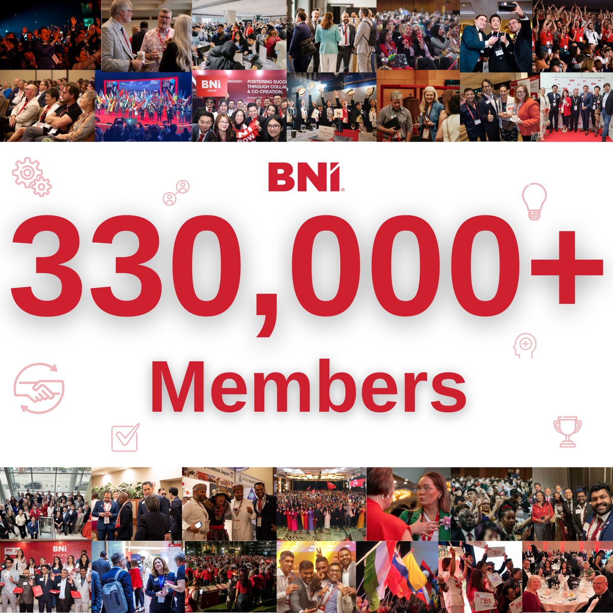bnimaritimes's tweet photo. We’re thrilled to share that last week, BNI officially surpassed 333,000+ Members in more than 11,000 Chapters worldwide! This milestone highlights the incredible strength and reach of our network and the unwavering commitment of our Members to the philosophy of Givers Gain. https://t.co/md6m2M2u5S
