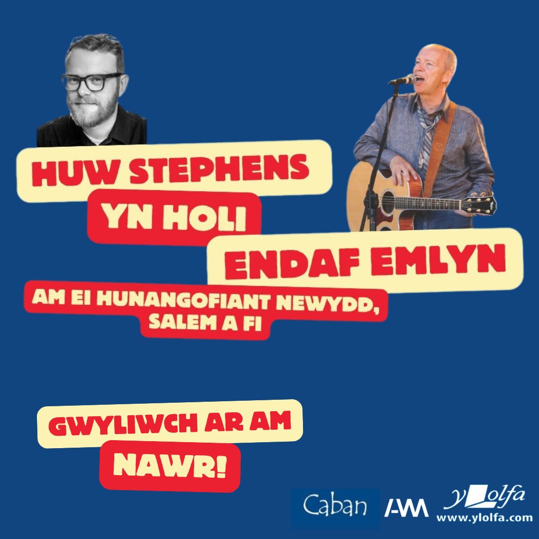 AM (@ambobdim) on Twitter photo Lansiad 'Salem a Fi' 🌟
Gallwch wylio ffilm o <a href="/huwstephens/">Huw Stephens</a> yn holi Endaf Emlyn am ei hunangofiant newydd ar AM!
'Salem a Fi' ar werth nawr:
amam.cymru/ylolfa/lansiad… Lansiad 'Salem a Fi' 🌟
Gallwch wylio ffilm o <a href="/huwstephens/">Huw Stephens</a> yn holi Endaf Emlyn am ei hunangofiant newydd ar AM!
'Salem a Fi' ar werth nawr:
amam.cymru/ylolfa/lansiad…