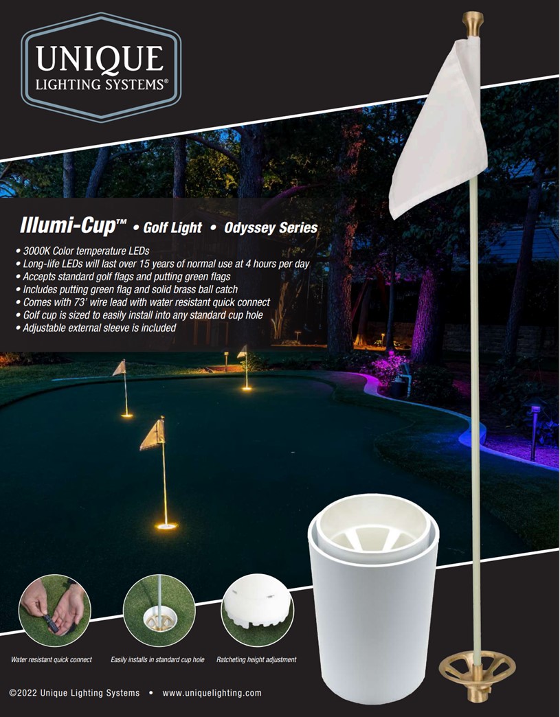 UniqueLighting_'s tweet photo. Has your customer added a putting green to their outdoor oasis? Bring it to life with our Illumi-Cup lights! Click the link to locate a distributor! 

https://t.co/00aFS375Ym https://t.co/r3rMlWAw1U