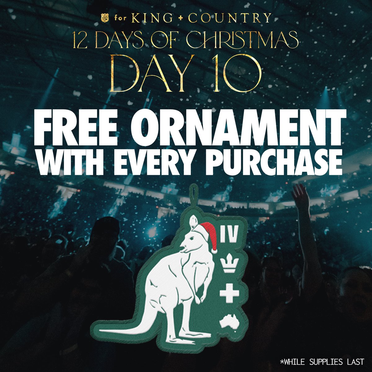 4kingandcountry's tweet photo. If you’re decking the halls, we know just what you need.. a for KING + COUNTRY Kangaroo ornament for your tree! 🎄🦘 Dropping them into every online store order today. ➡️ https://t.co/UkZWpI4KrS https://t.co/fTpoNppPHK