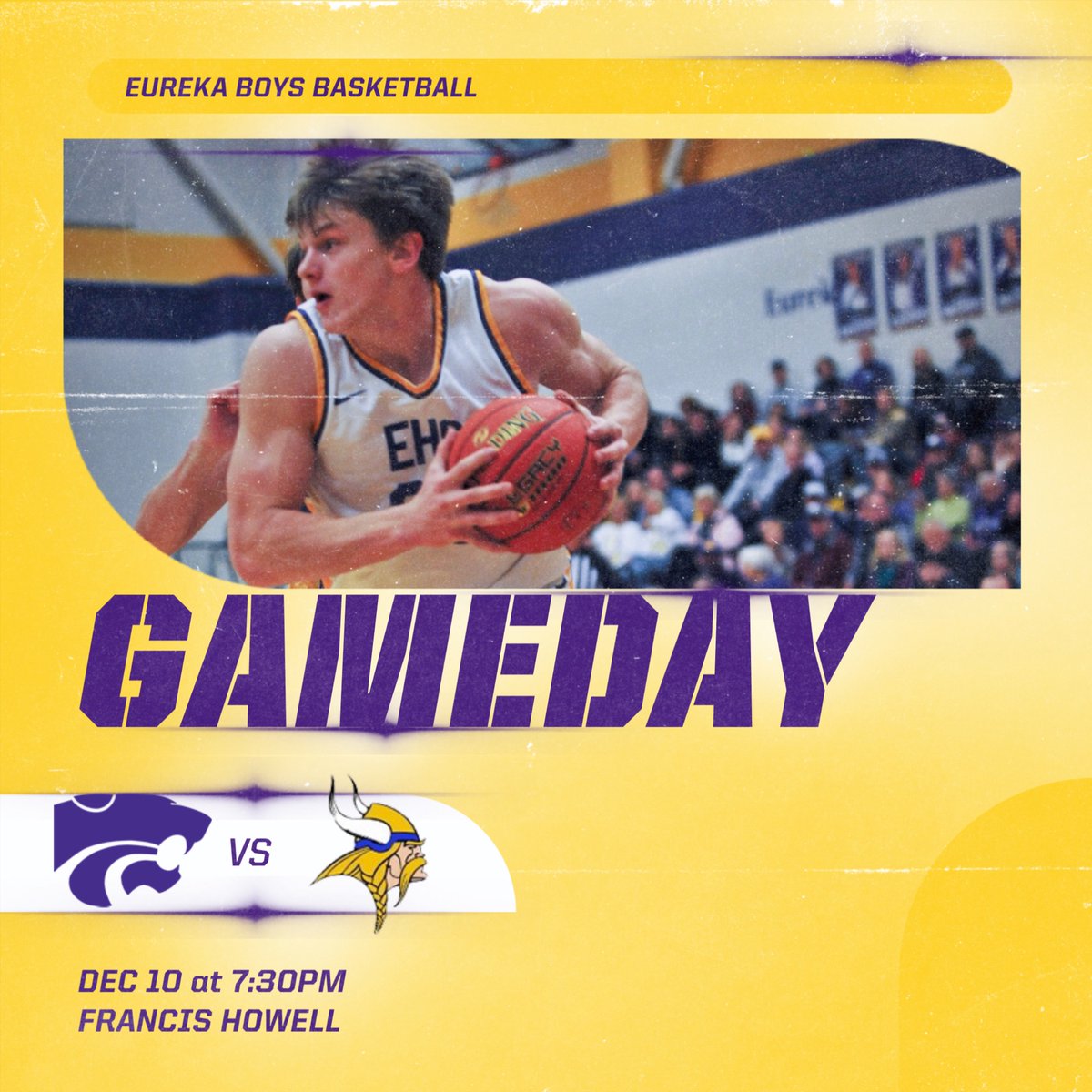 The boys head to Francis Howell for a double dip. 
JV - 5:30
Var - 7:30

#CultureWins