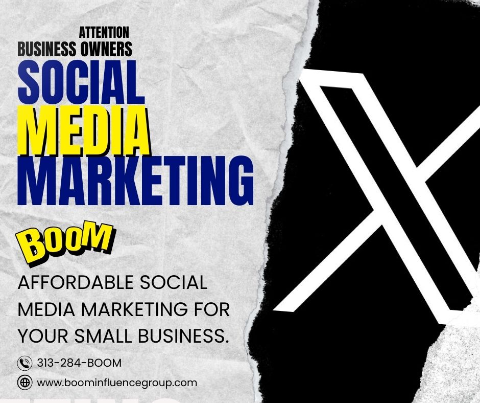 Looking to enhance your brand's online visibility and connect with your audience on various platforms? BOOM Marketing can assist with your social media strategy. Contact us at 313-284-BOOM for more information. Texting is also available.