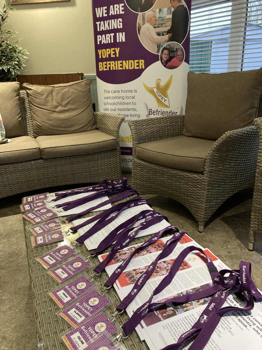 Ready to train the third year of YOPEY Befrienders from St Joseph’s at a new partner care home in Ipswich - Henley House