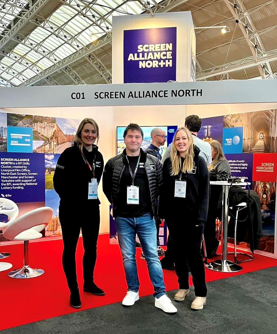 FilmLiverpool's tweet image. We're at @focuslondonshow  - come and say hello to the team 👋 

We'll be exhibiting with Screen Alliance North, our skills partnership with @nescreen_  @Screen_Mcr  &amp;amp; @screenyorkshire 

See us at stand C01!📽️

#FilmLiverpool #ScreenAllianceNorth #BFI #NationalLottery