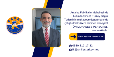 "Ön Muhasebe Personeli" aranıyor... 

bagevkariyer.com