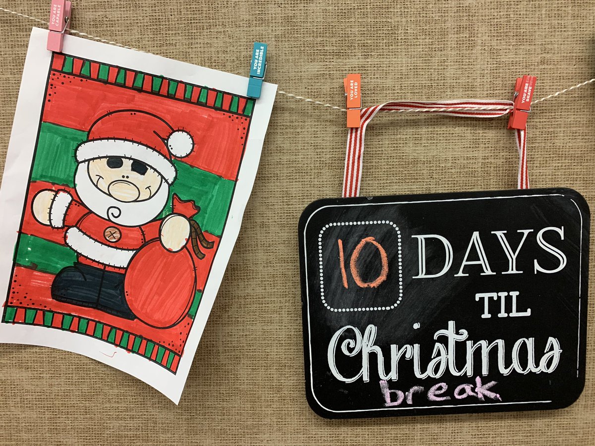 Starcevic1stKES's tweet photo. On the 10th day until Christmas break we had Santa day!  We practiced our sight words with Don’t Feed Santa and wrote our letters 🎅🏼 @KPSD2KES @KPSD2KPS https://t.co/tyum2VFuNS