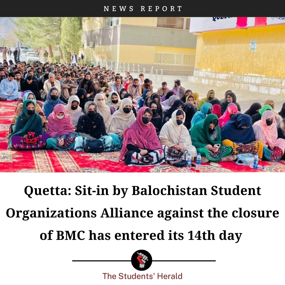 HeraldStudents's tweet photo. Talking to TSH, the Vice-chairman of @BSAC_org Rafiq Baloch said, “the university admin does not provide any facilities to students all round the year, citing a lack of funds, but now they have announced the closure..."

https://t.co/uCih5kuw45

#BMC #stopmilitarisationofbmc https://t.co/bEyqQSFUvy