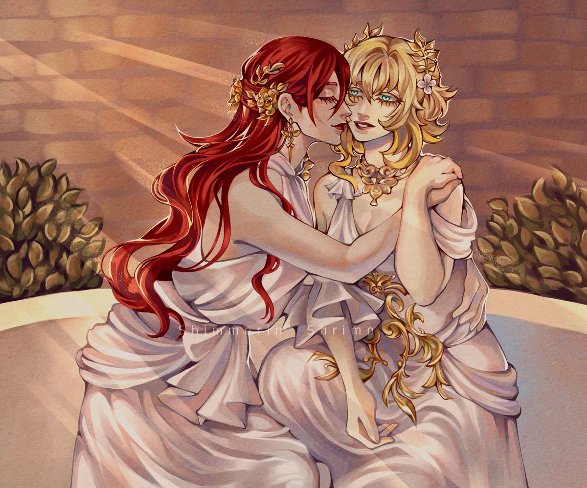 shimmerinshrimp's tweet photo. #Aglaea #Himeko https://t.co/m9VTJ7uMRa