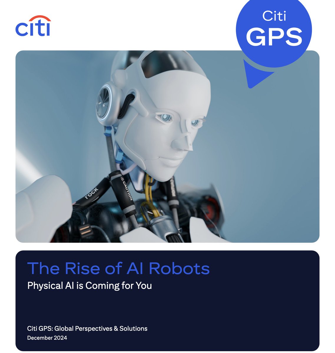 iKnightscope's tweet photo. #Citigroup GPS: Global Perspectives & Solutions features the #Knightscope K5 #SecurityRobot in its 83-page report titled "The Rise of AI Robots." Concludes that capital is flowing into this area given the large economic opportunity.
Read it now! https://t.co/PNaKLPdCA8
$KSCP https://t.co/g7fHk0fseL