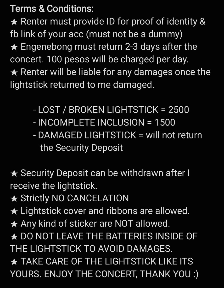 bentamazing's tweet photo. HELP RT

Wtr Lfr (want to rent/lf looking for renter)

Engenebong / enhypen lightstick for rent

! TCS AND DETAILS ON PICS

(Preferably around luzon renter)

#. enhypen walk the line bulacan heeseung jungwon jay jake sunghoon sunoo niki forever ot7 hybe https://t.co/CT5WrY6S64
