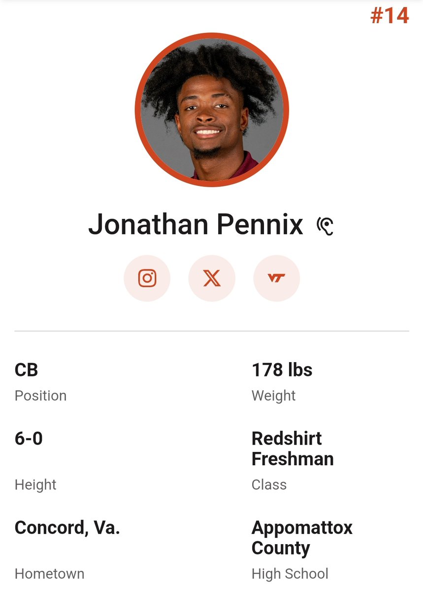 FarrellPortal (@farrellportal) on Twitter photo Virginia Tech DB Jonathan Pennix entered the transfer portal; after redshirting in 2023 he played in 10 games this season <a href="/jonathan_pennix/">Jonathan Pennix</a> Virginia Tech DB Jonathan Pennix entered the transfer portal; after redshirting in 2023 he played in 10 games this season <a href="/jonathan_pennix/">Jonathan Pennix</a>