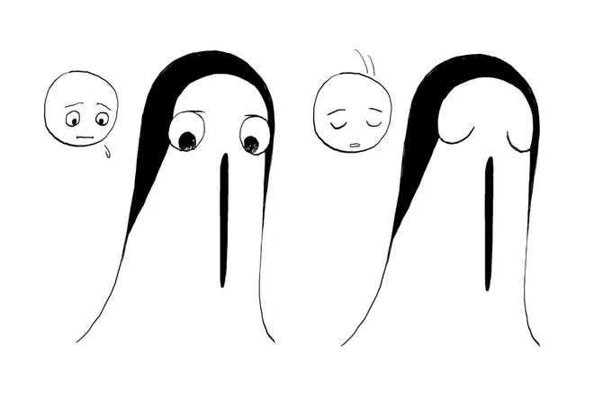 アニメの方たちとの情報共有のために描いてるメモ絵のクジマたち 