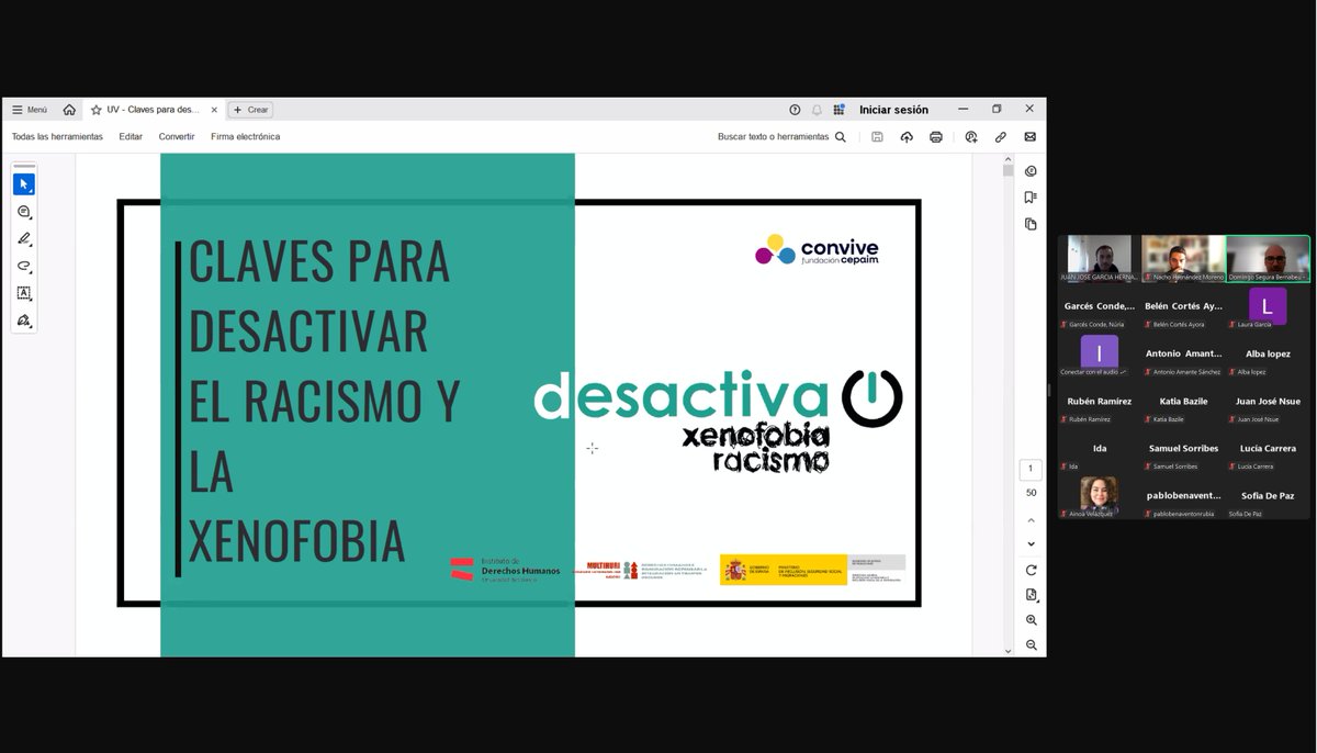 multihuri's tweet photo. Ayer celebramos este interesante seminario online con @FundacionCepaim y su programa @desactivaodio en el que abordamos:

📲El discurso del odio racista en las redes sociales
🤝Las claves para desactivarlo. 

¡Gracias a Cepaim y a tod@s l@s asistentes! https://t.co/e8jCpPcFVO