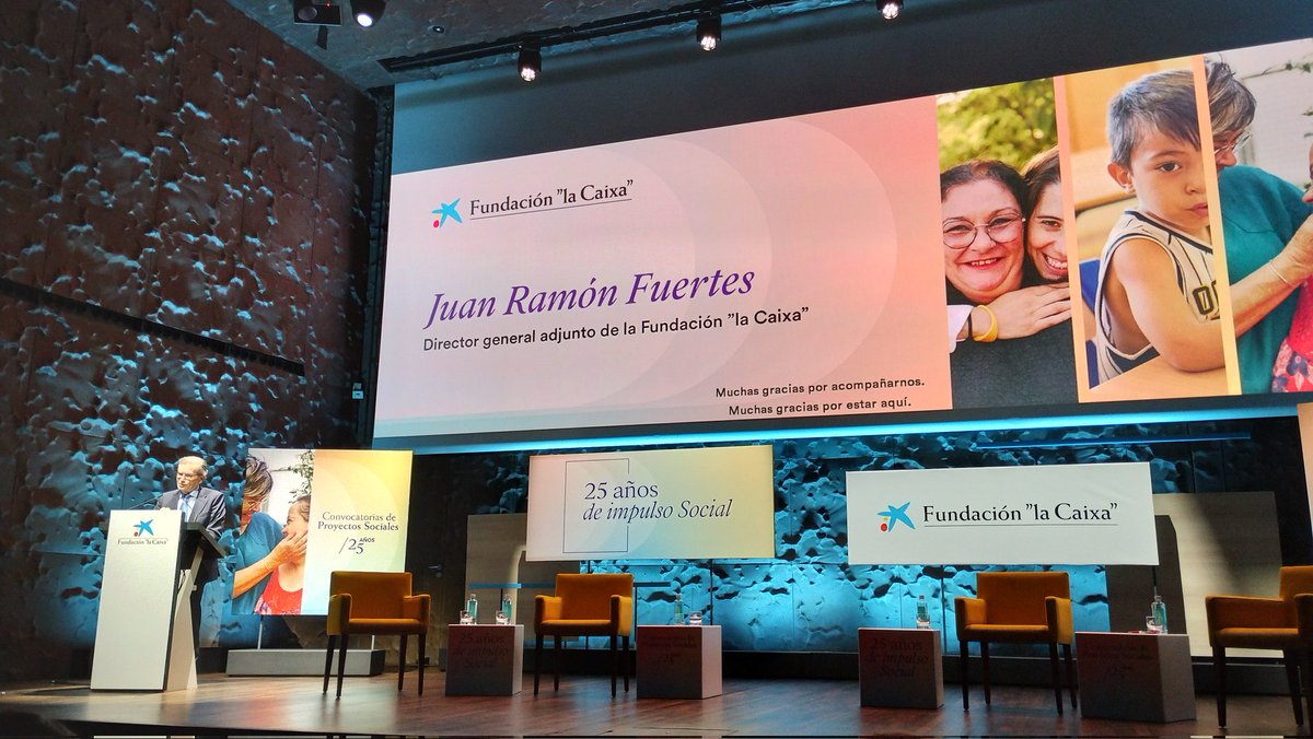Hoy hemos estado en el 25° Aniversario de las convocatorias a proyectos social de <a href="/FundlaCaixa/">Fundación ”la Caixa”</a> 
Felicidades a la Fundación y a todos los proyectos que hemos formado parte de estos 25 años.
#25aniversario #proyectossociales #fundacionlacaixa