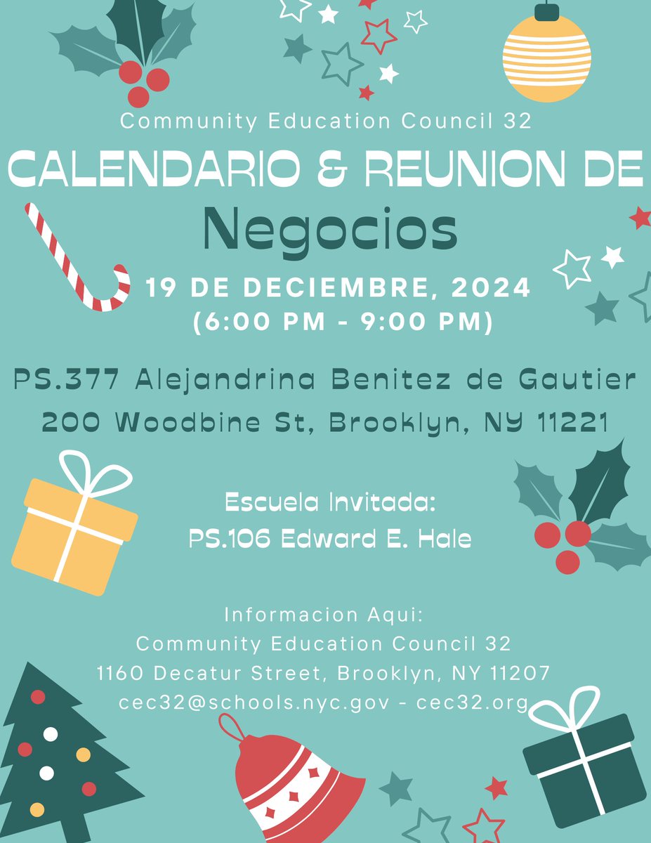 Community Education Council (CEC) District 32 (@cec32brooklyn) on Twitter photo 