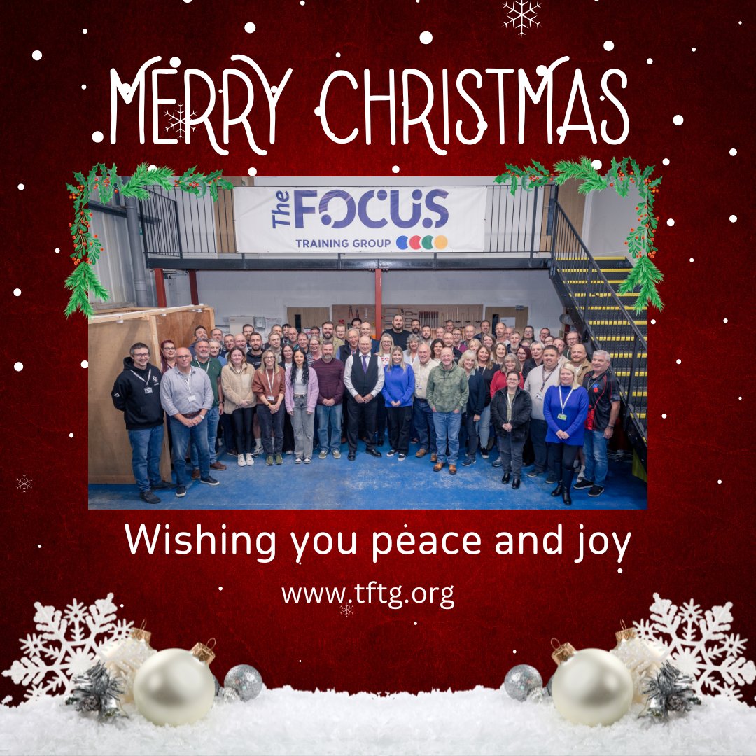 Merry Christmas from Everyone at The Focus Training Group
As we celebrate the final day of our Advent Calendar, we are pleased to present our Day 24 gift – a heartfelt thank you to our staff, learners, employers, and customers.
🎅🎁 Merry Christmas and a Happy New Year 🎁🎅