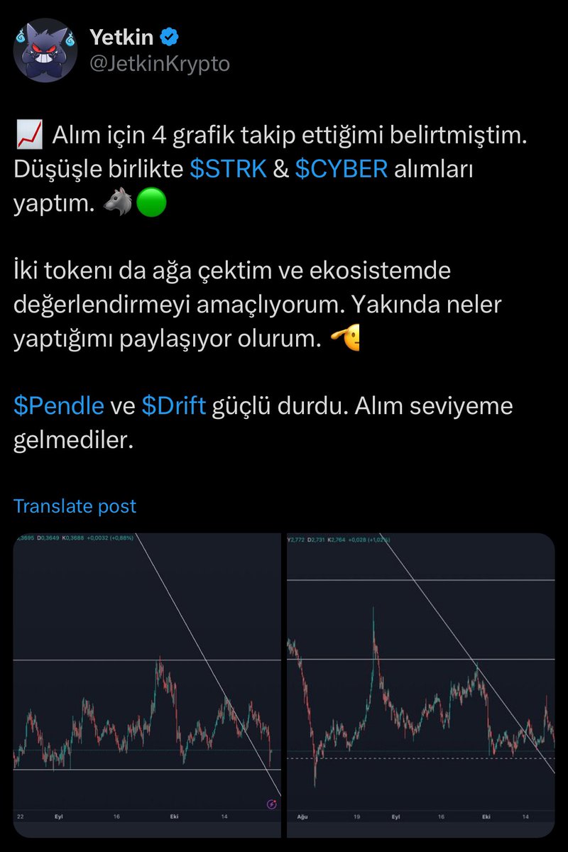 JetkinFinans's tweet photo. Boğa sepetimin son halini topluca yazayım. 

$RENDER $ZK $PEPE $SOL $SUI $KOMA $TAI $TOSHI $ELDA $ORDER $CHR $SEND

👉🏻 $FET $BLAST $POPCAT $TON $APT $STRK &amp; $CYBER %80 sattım. $BUBBLE airdropla satacağım. Doğru zamanda almıştık ve gelen kârlar yukarıdaki sepete yakıt oldu. 🔥🫡 https://t.co/dGKWIDbUhn