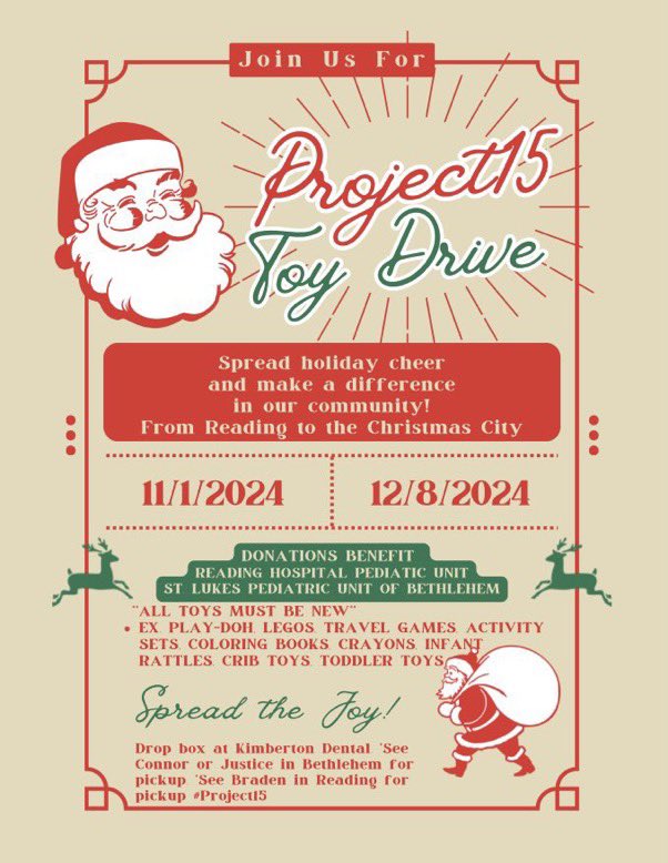 Connor Pennington (@cmpennington_) on Twitter photo ๐๐
๐ผ๐๐
๐ผ๐๐
๐ผ๐๐
๐ผ๐๐
๐ผLast few days left to donate, #Project15 Santaโs will be dropping off toys very soon. See Connor or Justice in Bethlehem or <a href="/brpennington_/">Braden Pennington</a> in Reading ๐๐
๐ผ๐๐
๐ผ๐๐
๐ผ๐๐
๐ผ๐๐
๐ผLast few days left to donate, #Project15 Santaโs will be dropping off toys very soon. See Connor or Justice in Bethlehem or <a href="/brpennington_/">Braden Pennington</a> in Reading