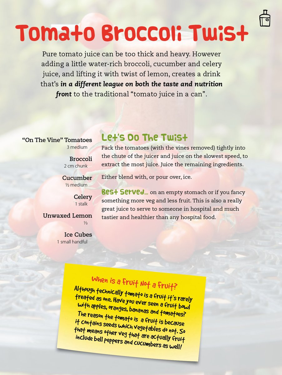 Crown House Publishing (@crownhousepub) on Twitter photo Dust off your juicer… it’s #Veganuary and we’re sharing some FREE fruit and veggie fusion recipes from the #FunkyFreshJuiceBook 🥤
Try this ‘Tomato Broccoli Twist’ recipe to get you started 🍅🥦
Find out more in <a href="/juicemaster/">Jason Vale</a>’s #FunkyFreshJuiceBook: crownhouse.co.uk/the-funky-fres… Dust off your juicer… it’s #Veganuary and we’re sharing some FREE fruit and veggie fusion recipes from the #FunkyFreshJuiceBook 🥤
Try this ‘Tomato Broccoli Twist’ recipe to get you started 🍅🥦
Find out more in <a href="/juicemaster/">Jason Vale</a>’s #FunkyFreshJuiceBook: crownhouse.co.uk/the-funky-fres…