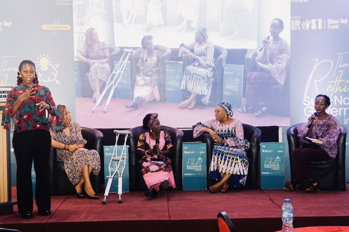 Connected_dev's tweet image. Panel discussion with the National Coordinator of Servicom (@ServicomOffice), Osun COP and representative of the Yar’Adua Foundation focused on “Rebuilding Trust” particularly at the grassroots, highlighting the place of community engagement (5/7)

#ProjectTrustNG