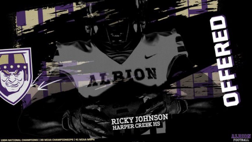 Johnson_Ricky54's tweet photo. After a great visit and conversation with @Rundle_Albion I am thankful to receive my 4th offer to play football at Albion College
@AlbionFootball https://t.co/T07ZxUeu7P