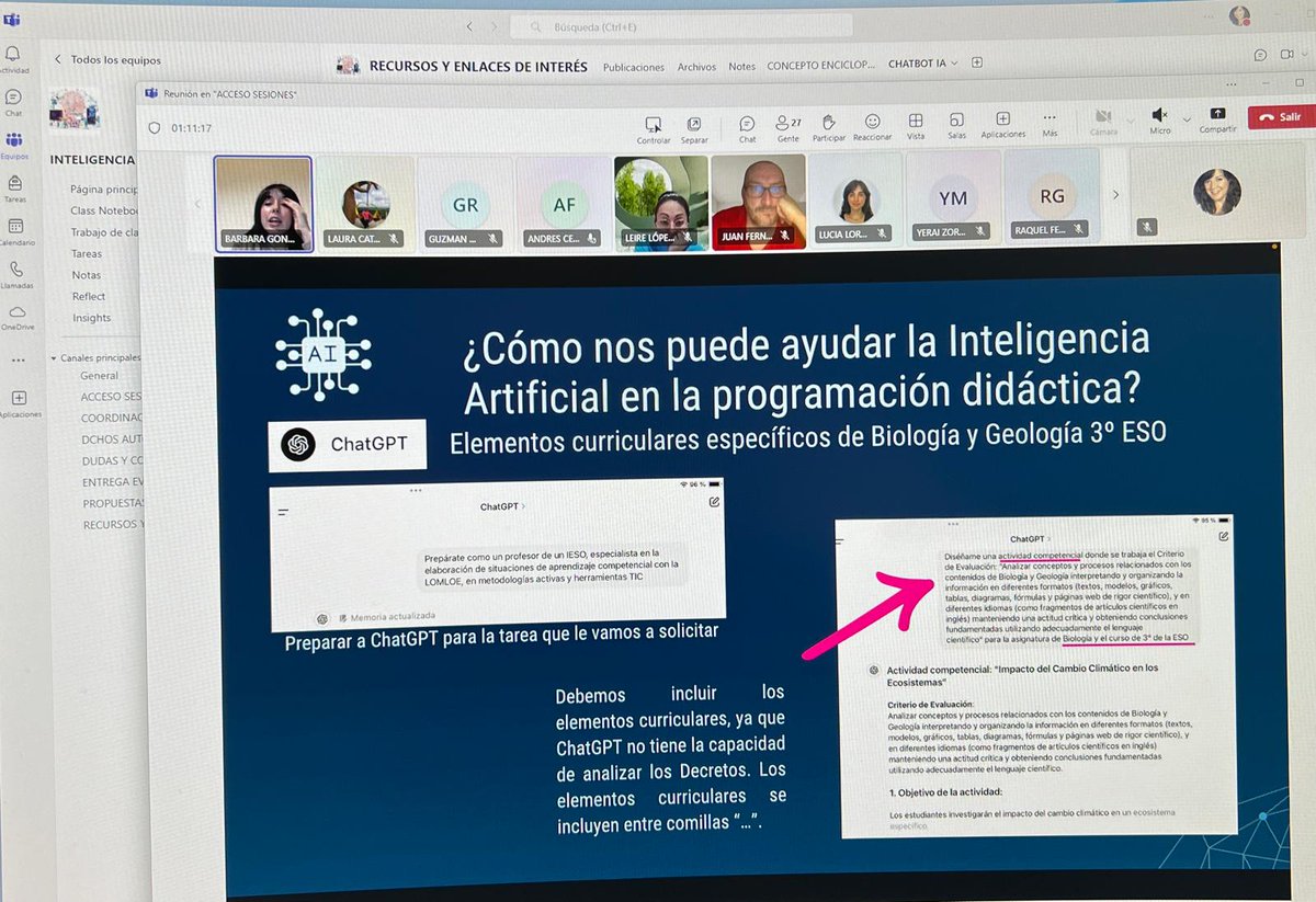 Sesión del seminario: "Inteligencia Artificial en aula"  <a href="/CIFPRIOEBRO/">CIFP RIO EBRO</a> <a href="/KleinBarbaraa/">Bárbara González Fernández</a>

Conociendo las herramientas de IA para generar recursos y documentos para el aula

#tiCL
#formaciónCyL
