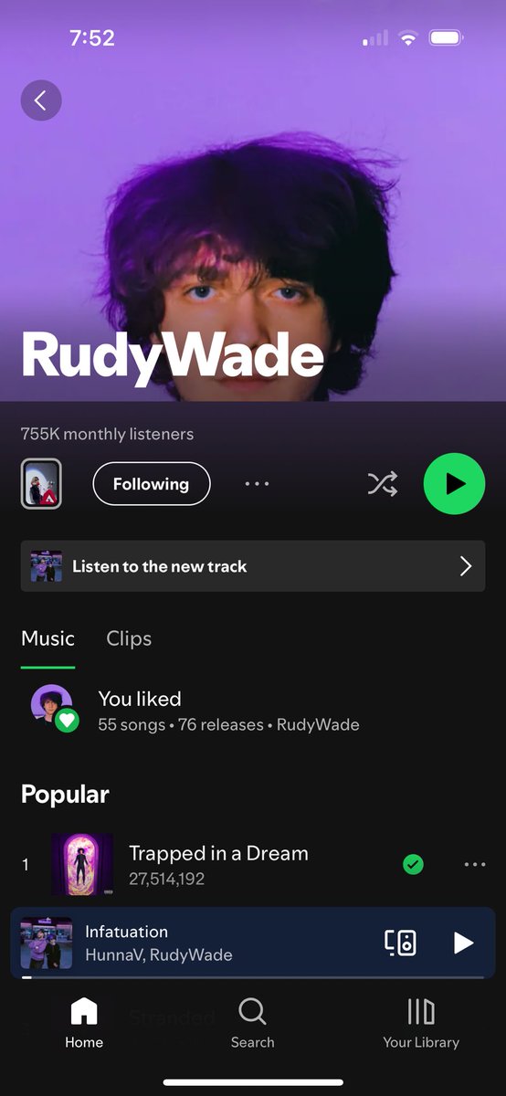 Thank you guys for 750,000 monthly listeners... Road to 1M🎉