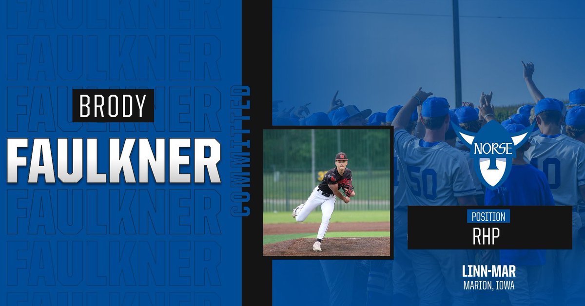 After much thought and prayer, I’ve decided to continue my academic and baseball career at Luther College. I want to thank my family, Linn Mar coaches, Coach  Nikkel, and his staff for guiding me through this process. Go Norse!
