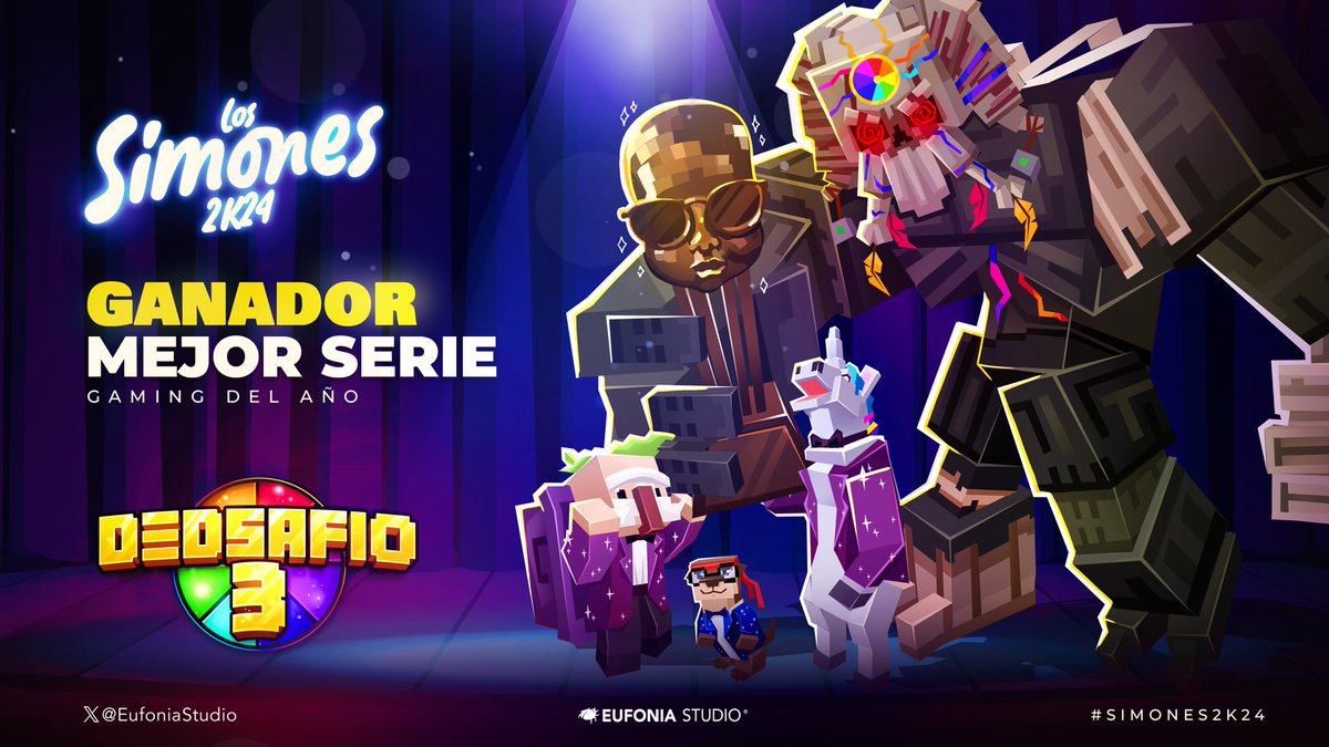 EufoniaStudio's tweet photo. #DEDsafioMinecraft3 ganó un premio #Simones2k24 

Muchas gracias a Ded por esta gran serie y por crear estos premios. Por muchos más éxitos 👊 https://t.co/5wgYAiEeU8