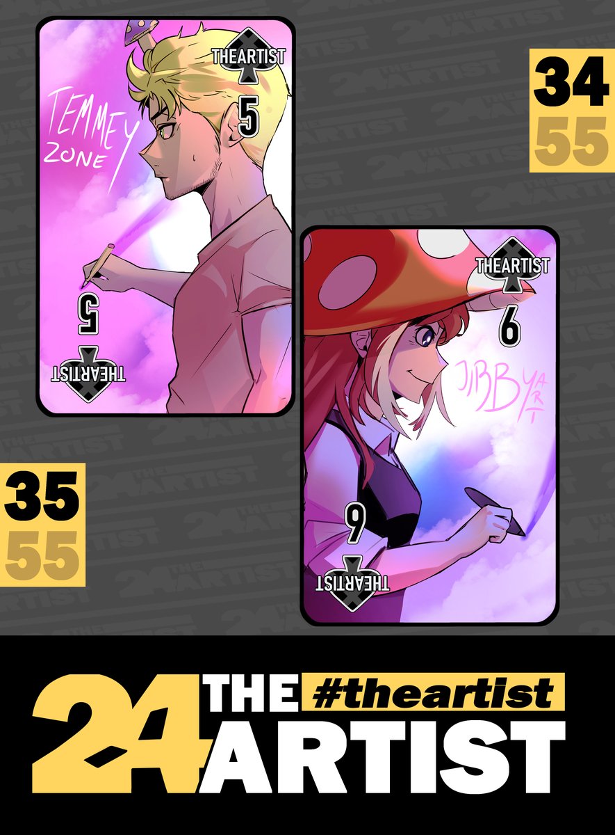 #theartist CARD 34 mit <a href="/TemmeyZone/">Temmey Z0nE</a> und
CARD 35 mit <a href="/Jirbyart/">Jirby 🌼</a>