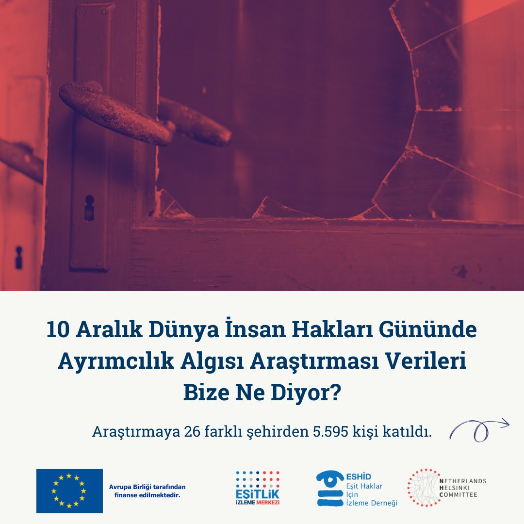 esitlikizleme's tweet photo. 10 Aralık Dünya İnsan Hakları Gününde
Ayrımcılık Algısı Araştırması Verileri
Bize Ne Diyor?

#10AralıkDünyaİnsanHaklarıGünü
#10Aralık #DünyaİnsanHaklarıGünü https://t.co/NgGllJmIgP