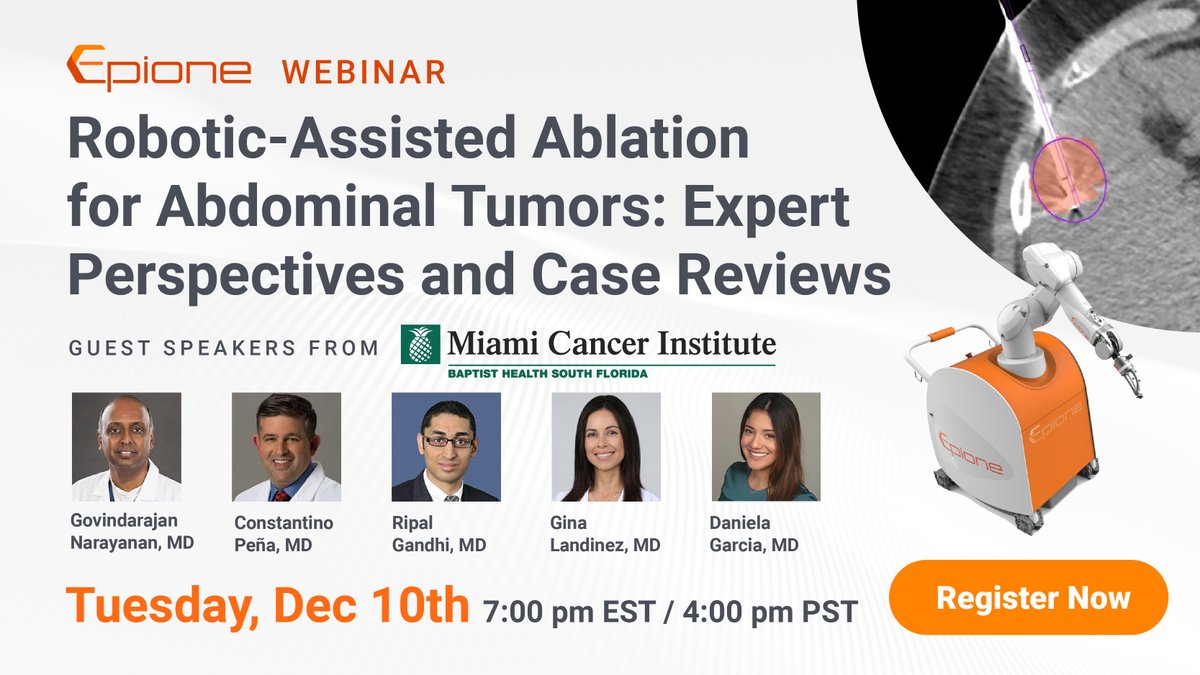 Quantum Surgical (@quantumsurgical) on Twitter photo 🚨 TODAY! Don’t miss this exclusive webinar:
 7 PM EST | 4 PM PST
Register: bit.ly/3Z1Eqin
Robotic-Assisted Ablation for Abdominal Tumors: Expert Perspectives & Case Reviews
#InterventionalRadiology #IntervnetionalOncology #MedTwitter #TwittIR #Radiology #IRad 🚨 TODAY! Don’t miss this exclusive webinar:
 7 PM EST | 4 PM PST
Register: bit.ly/3Z1Eqin
Robotic-Assisted Ablation for Abdominal Tumors: Expert Perspectives & Case Reviews
#InterventionalRadiology #IntervnetionalOncology #MedTwitter #TwittIR #Radiology #IRad