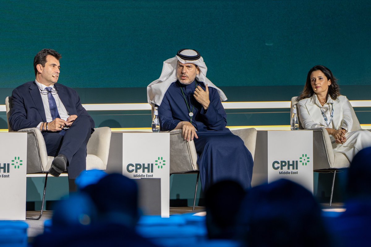 SudairPharma's tweet photo. شارك سعادة الرئيس التنفيذي لشركة سدير للأدوية الدكتور ياسر العبيداء في جلسة حوارية بعنوان “بناء مركز تصنيع محلي ذو تأثير عالمي” ضمن فعاليات #CPHIME، حيث تناول أهمية توطين الصناعات الدوائية وتعزيز تنافسيتها عالميًا. https://t.co/bt5w0lPyaA