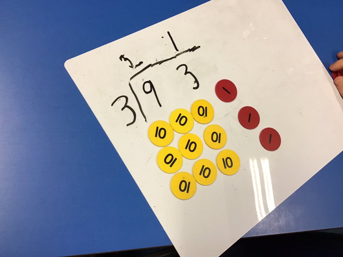 STMschCoventry's tweet photo. Year 4 are learning the bus stop method for division. We used counters to help with our understanding of grouping and exchanging. Thanks to @Maths4Kids for their inspirational video! Our children loved watching another child working through division problems. @TheHolyCrossMAC https://t.co/sNGvIISAMl