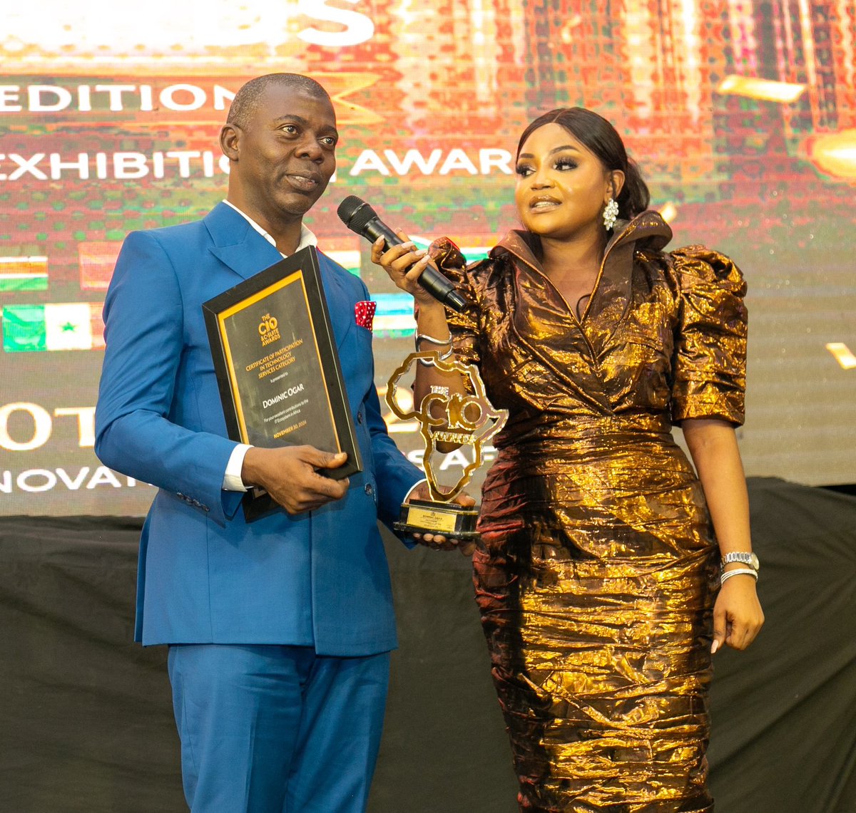 satholding's tweet photo. We congratulate the Chairman, SATH Collins Onuegbu, and the CIO, SATH Dominic Ogar, on their recognition at the CIO & C-Suite Awards. Collins Onuegbu received the Lifetime Achievement Award. Dominic Ogar received the Gold Winner Tech Champion of the Year Award.
#SATH #CIOAwards https://t.co/5nWu0bl4oY