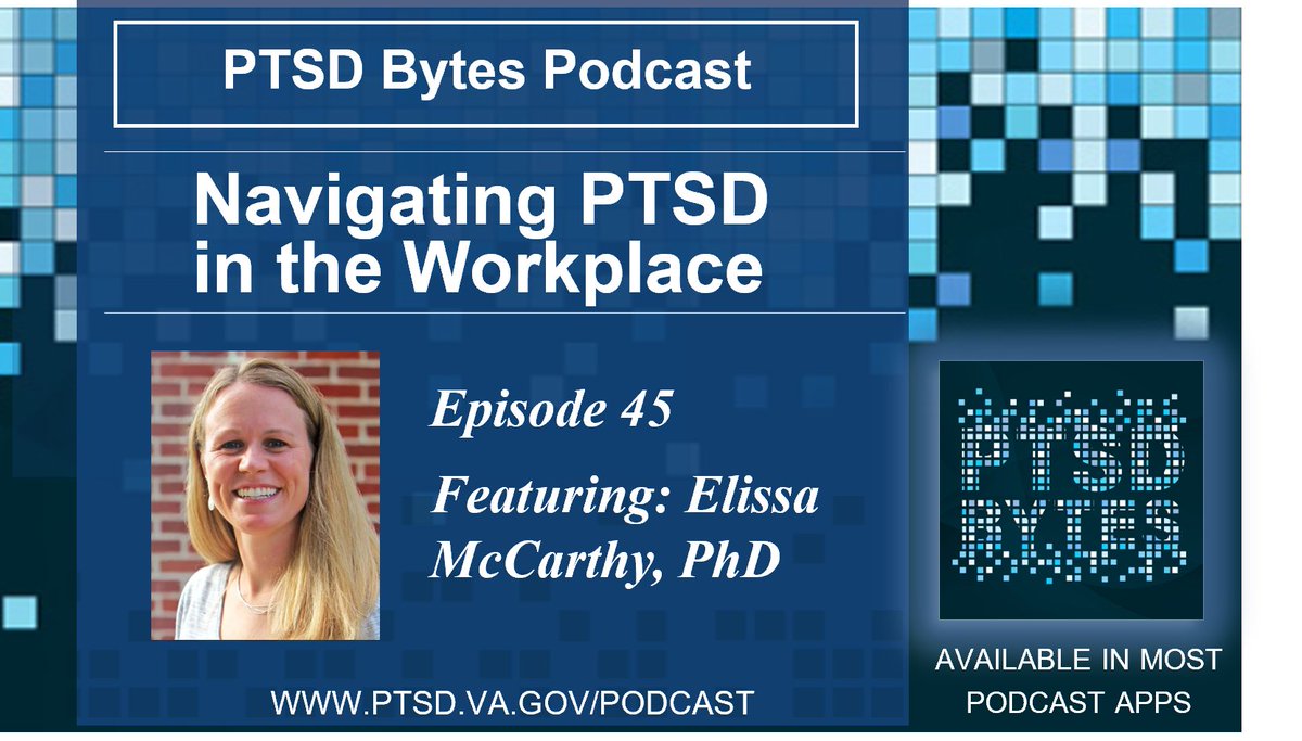 VA_PTSD_Info's tweet photo. How does #PTSD impact someone’s experience at work? “I've heard from veterans that I work with that… they're just trying to survive at work and that they're not thriving.” Learn more about how to navigate PTSD in the workplace on #PTSDBytes.

https://t.co/Er5UGe0GeS https://t.co/bxcHdpbwtR