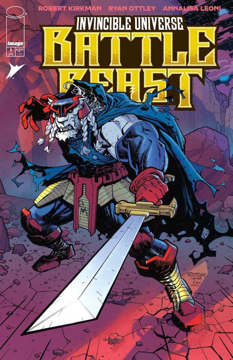 DiscussingFilm's tweet image. Robert Kirkman and Ryan Ottley will return to make a new ‘Invincible’ comic series ‘INVINCIBLE: BATTLE BEAST’

Releasing in April 2025.