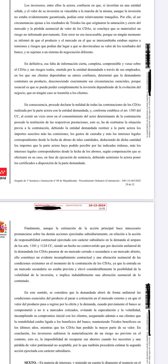 OSerrano_'s tweet image. El banco @triodos sigue perdiendo en los juzgados por la venta irregular de sus #CDA 
-St. 5/12 instancia 8 Majadahonda 
-St. 4/12 inst. 3 Vilanova i la G. 
-St. 3/12 inst. 2 Sta. Coloma Farners
-St. 28/11 inst. 18 Zaragoza 
-St. 25/11 inst. 23 Bcn
-St. 21/11 inst. 1 Majadahonda